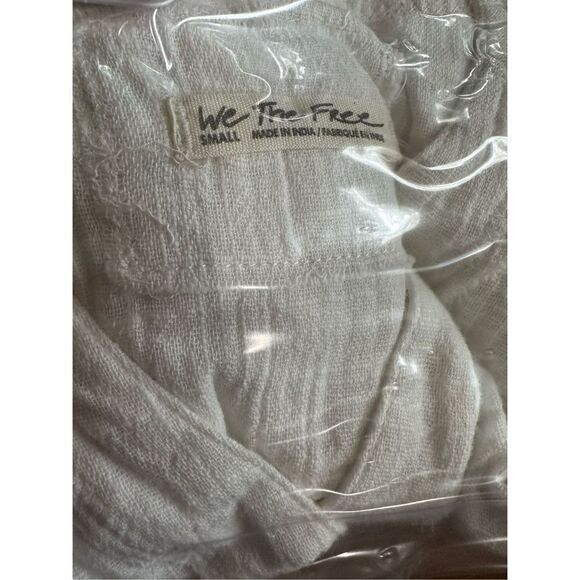 NEW Free People Miles Away Babydoll‎ Top in White sz S - Picture 12 of 12